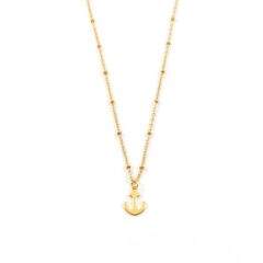 Ketting met anker goud stainless steel kettinkjes ankertje