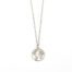 Ketting met wereldkaart zilver stainless steel - wereld kettinkje wereldbol