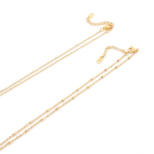 Kettinkjes goud stainless steel