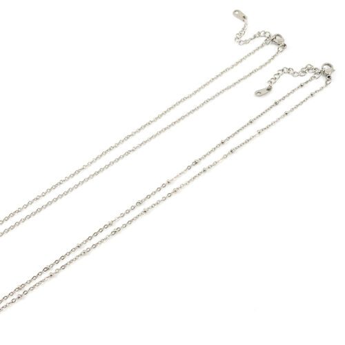 Kettinkjes zilver stainless steel