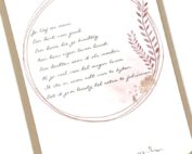 Wenskaart met gedicht voor dochter van moeder