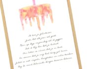 Wenskaart met gedicht Feliciteren