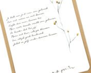 Wenskaart met gedicht moeder mama voor mama moederdag