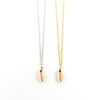 Ketting cowrie schelp zilver of goud stainless steel
