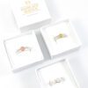 Ring met letter zilver stapelringen met letter 925 zilveren initiaal ringen