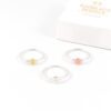 Zilveren ring met letter 'round' - 925 zilver