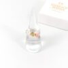 Zilveren ring met letter 'round' - 925 zilver
