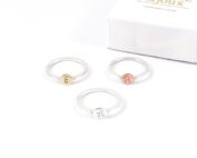 Zilveren ring met letter 'square' - 925 zilver