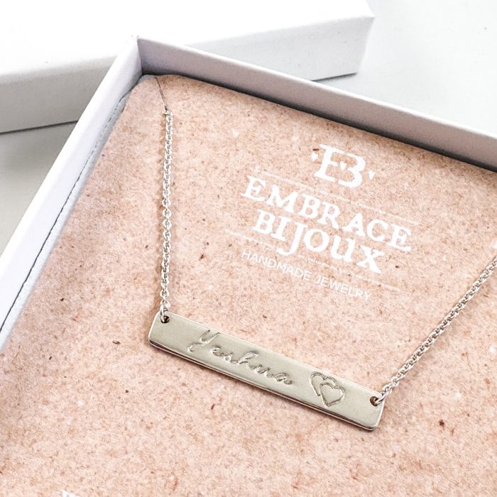 Zilveren ketting met naam - naamketting zilver - kettinkje met naam 925 zilver