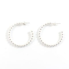 Zilveren oorringen 'dots XL' - oorbellen 925 zilver