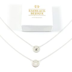 Ketting met initiaal 925 zilver - zilveren kettinkje met letter initiaal