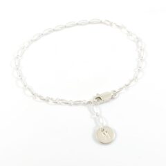 Letter armbandje 925 zilver zilveren armband met letter initiaal