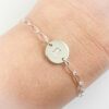 Initiaal armbandje zilver zilveren armband met letter