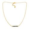 Ketting goud obsidiaan edelsteen goud stainless steel kettinkje