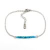 Armbandje apatiet edelsteen kralen - zilver stainless steel