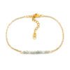 Armbandje labradoriet edelsteen kralen - goud stainless steel