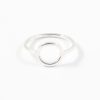 Basic circle ring - 925 zilver ring met cirkel - minimalistische ringen