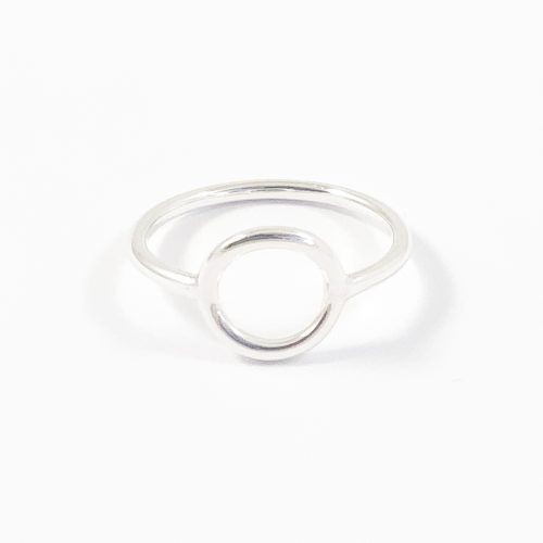 Basic circle ring - 925 zilver ring met cirkel - minimalistische ringen