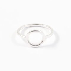 Basic circle ring - 925 zilver ring met cirkel - minimalistische ringen