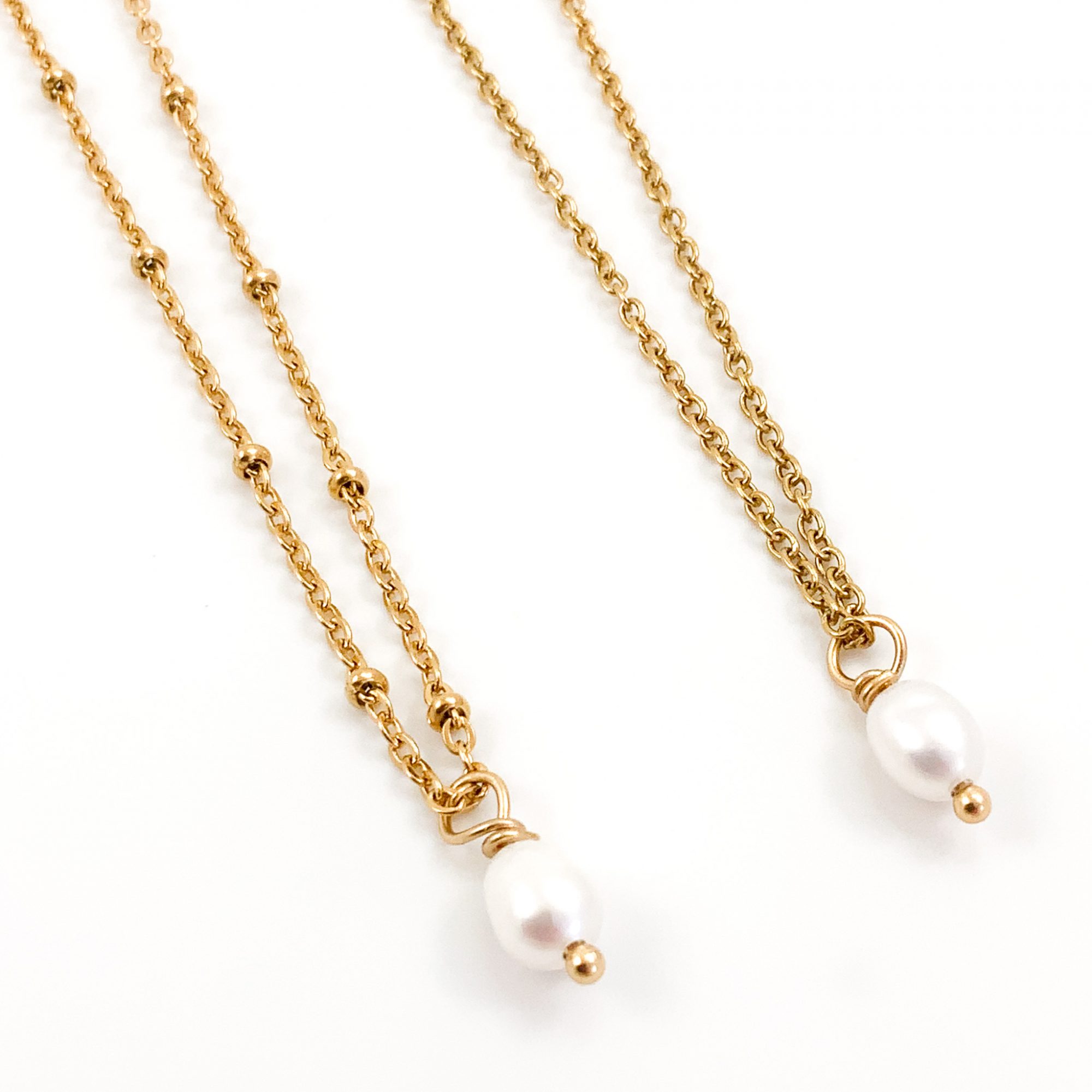 Terughoudendheid Alcatraz Island Madison Ketting met parel goud stainless steel • gouden kettinkjes combineren Terughoudendheid Alcatraz Island Madison Ketting met parel goud stainless steel • gouden kettinkjes combineren