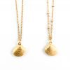 Ketting met schelpje goud stainless steel