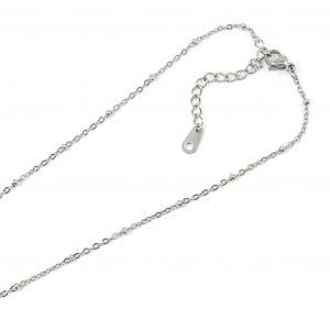 Stainless steel ketting met bolletjes verstelbaar