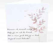 Cadeaukaartje met gedicht Bedankt kaartje - Cadeau bedankt - sieraad -kaartje