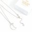Zilveren kettinkje maan en ster - moon necklace silver