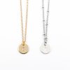 Kettinkje met letter zilver of goud stainless steel - initialen ketting