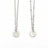 Kettinkje met letter zilver stainless steel - initiaal letter ketting