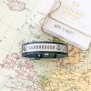Gepersonaliseerde armband leer met tekst - herinnering vakantie reis reizen