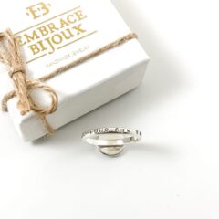 zilveren ring met kompas 'go your own way' - 925 zilver