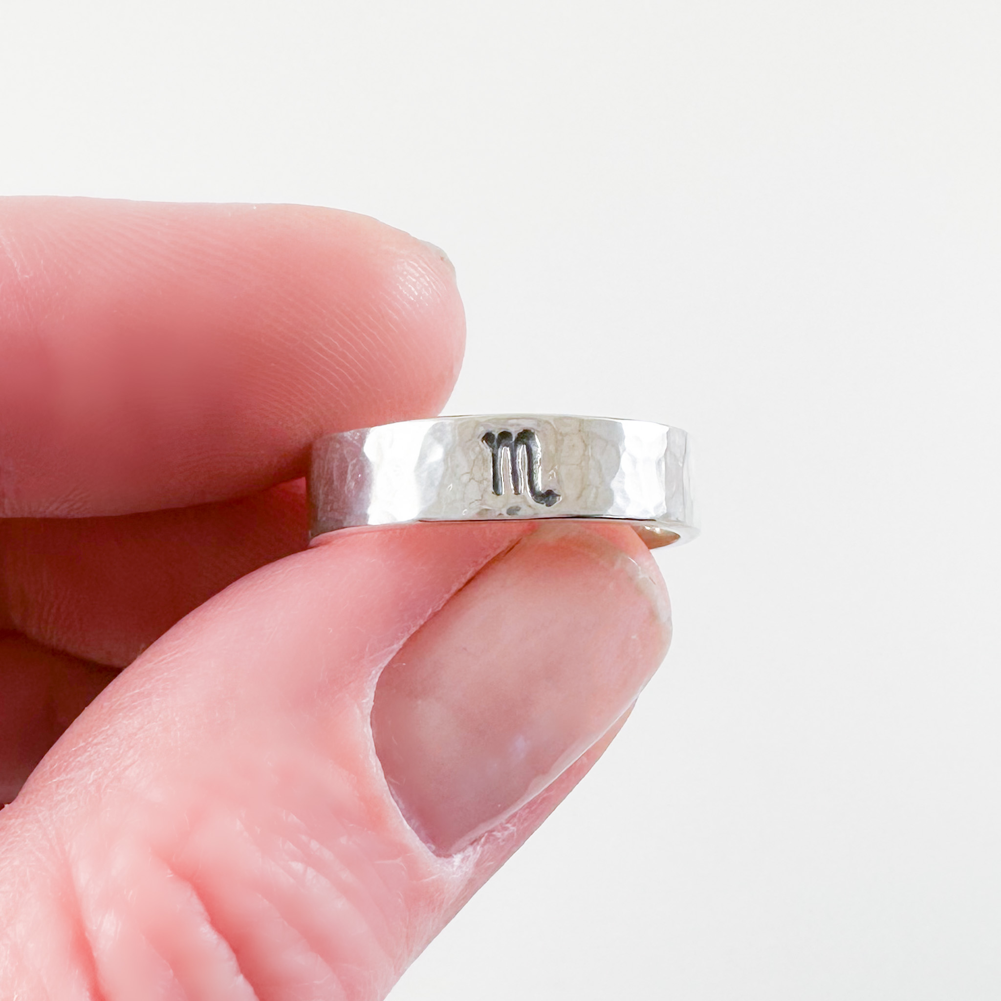 Ring met sterrenbeeld 925 zilver - zilveren ring schorpioen