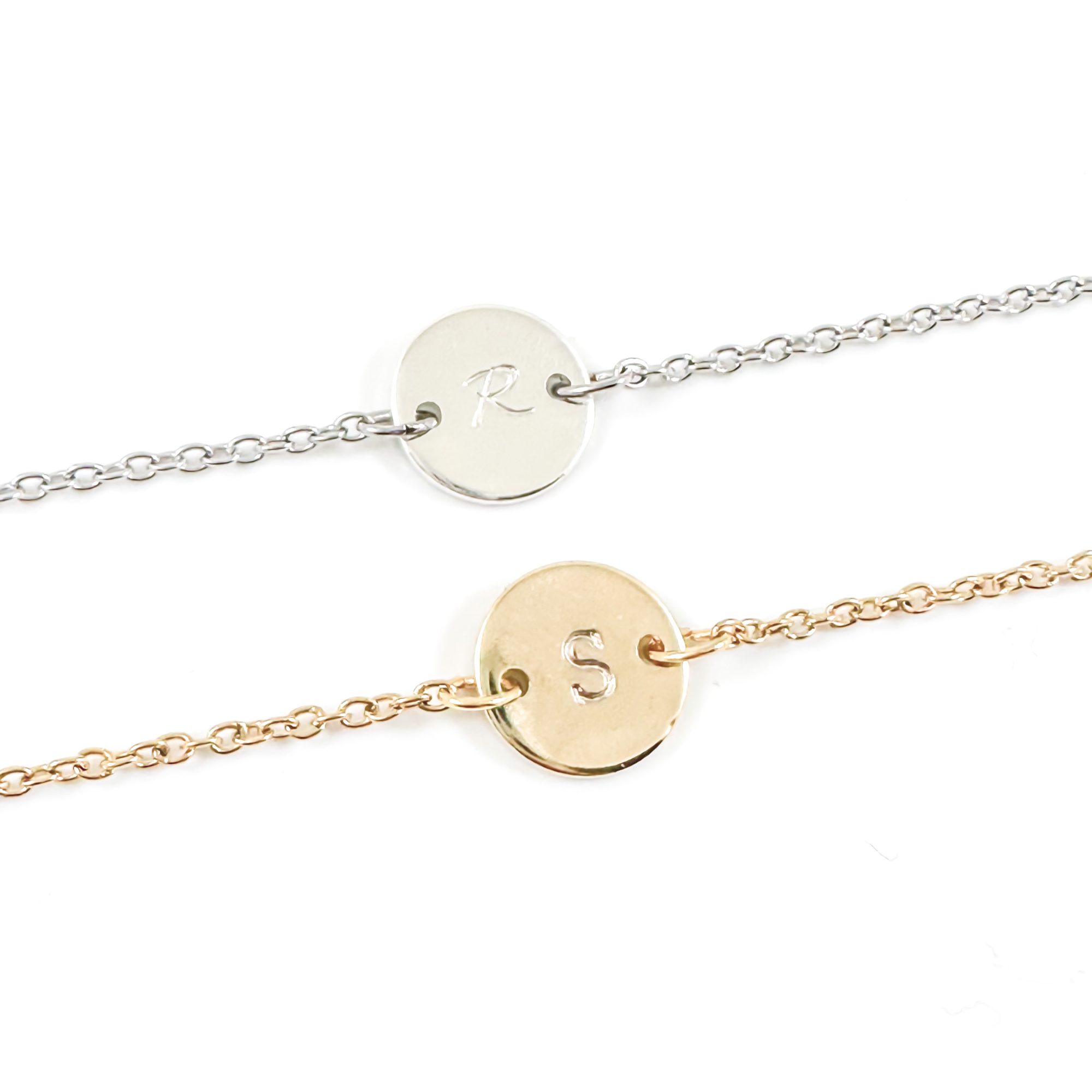 Letter armbandje zilver of goud stainless steel