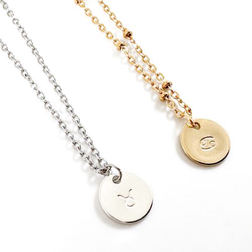 Sterrenbeeld kettinkje zilver of goud stainless steel - ketting met sterrenbeeld