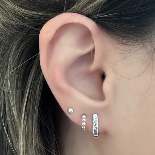 minimalistische zilveren oorbellen combineren oorstekers 925 zilver