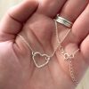 Ketting met hartje zilver - kettinkje met hart 925 zilver