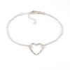 Armband met hartje 925 zilver - Zilveren armbandje met hart