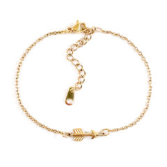 Armband met pijltje goud stainless steel - arrow bracelet- armbandje met pijl