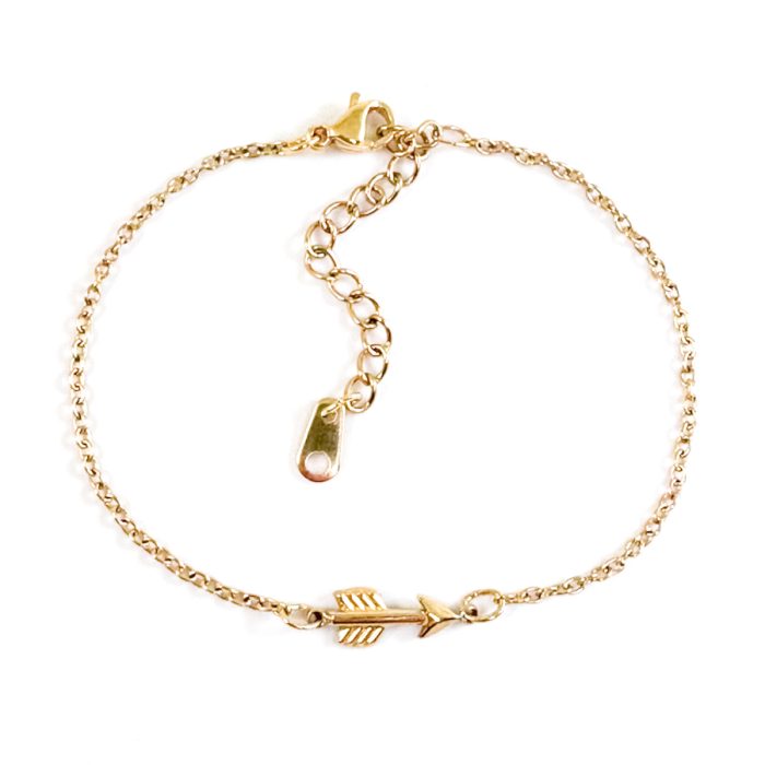 Armband met pijltje goud stainless steel - arrow bracelet- armbandje met pijl