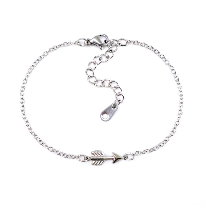 Armband met pijltje zilver stainless steel - arrow bracelet- armbandje met pijl