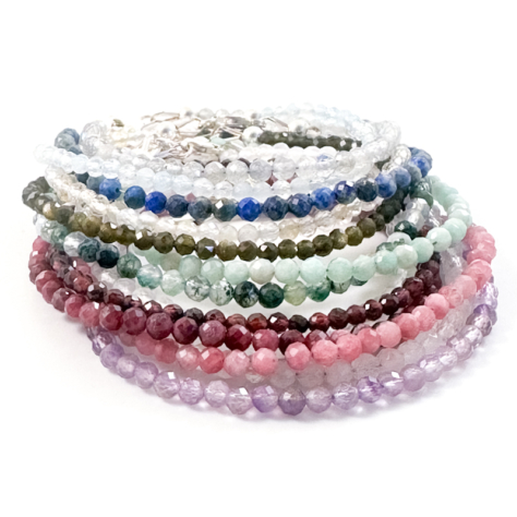 Edelsteen Armbandje – Combineer tot wikkelarmband