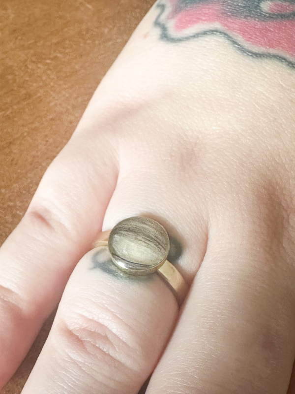 Ring met vacht huisdier - 925 zilver goud verguld - Afbeelding 7