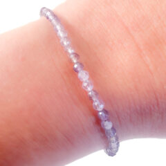 amethist armbandje 925 zilver - amethist edelsteen kralen armband