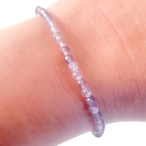 amethist armbandje 925 zilver - amethist edelsteen kralen armband